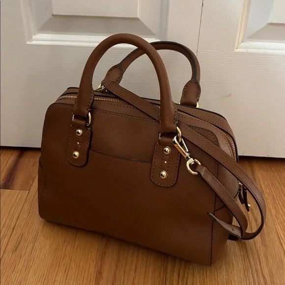 Michael Kors Sandrine Satchel Crossbody Strap Bag Saffiano Leather - Picture 9 of 15